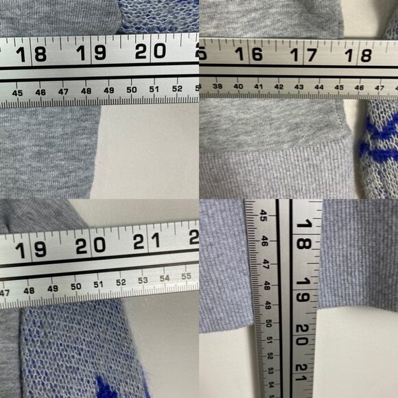 Anthropologie Knit Bohemian Sleeves Demeter Stitch Sleeve Hoodie Grey Size XS - Picture 9 of 12